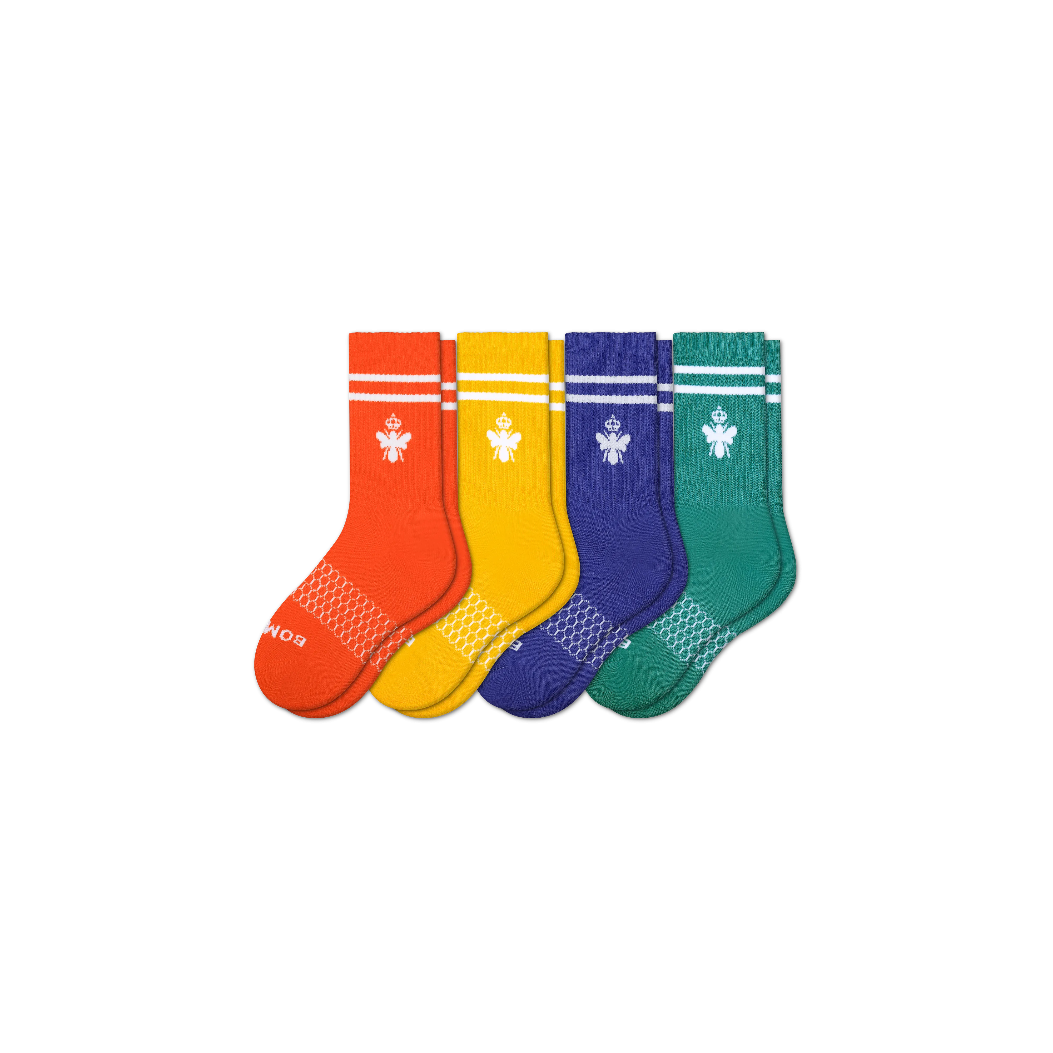 Youth Solid Calf Sock 4-Pack