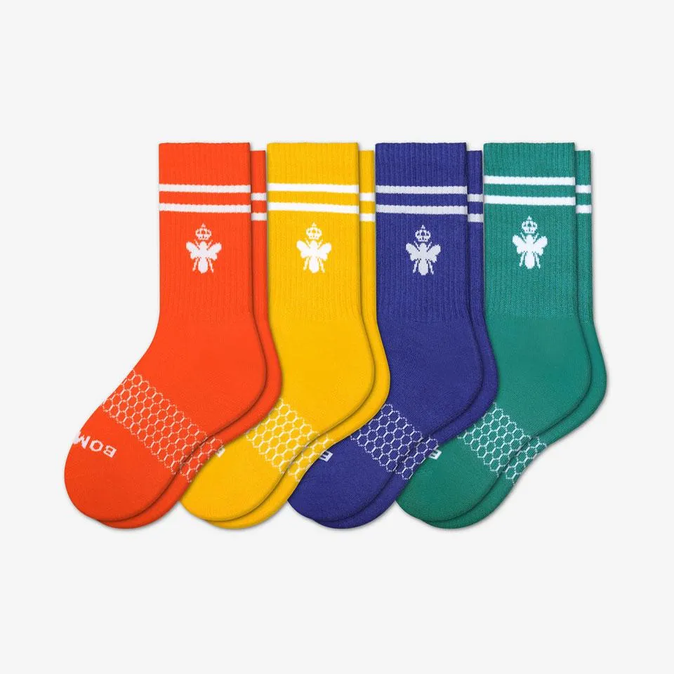 Youth Solid Calf Sock 4-Pack