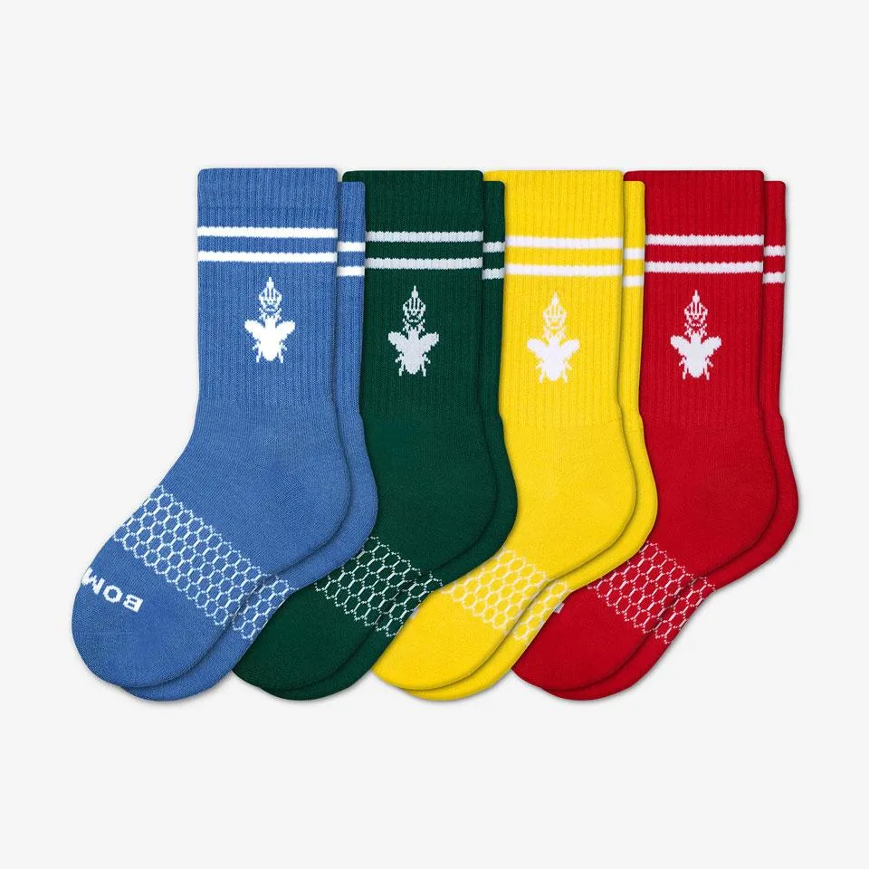 Youth Solid Calf Sock 4-Pack