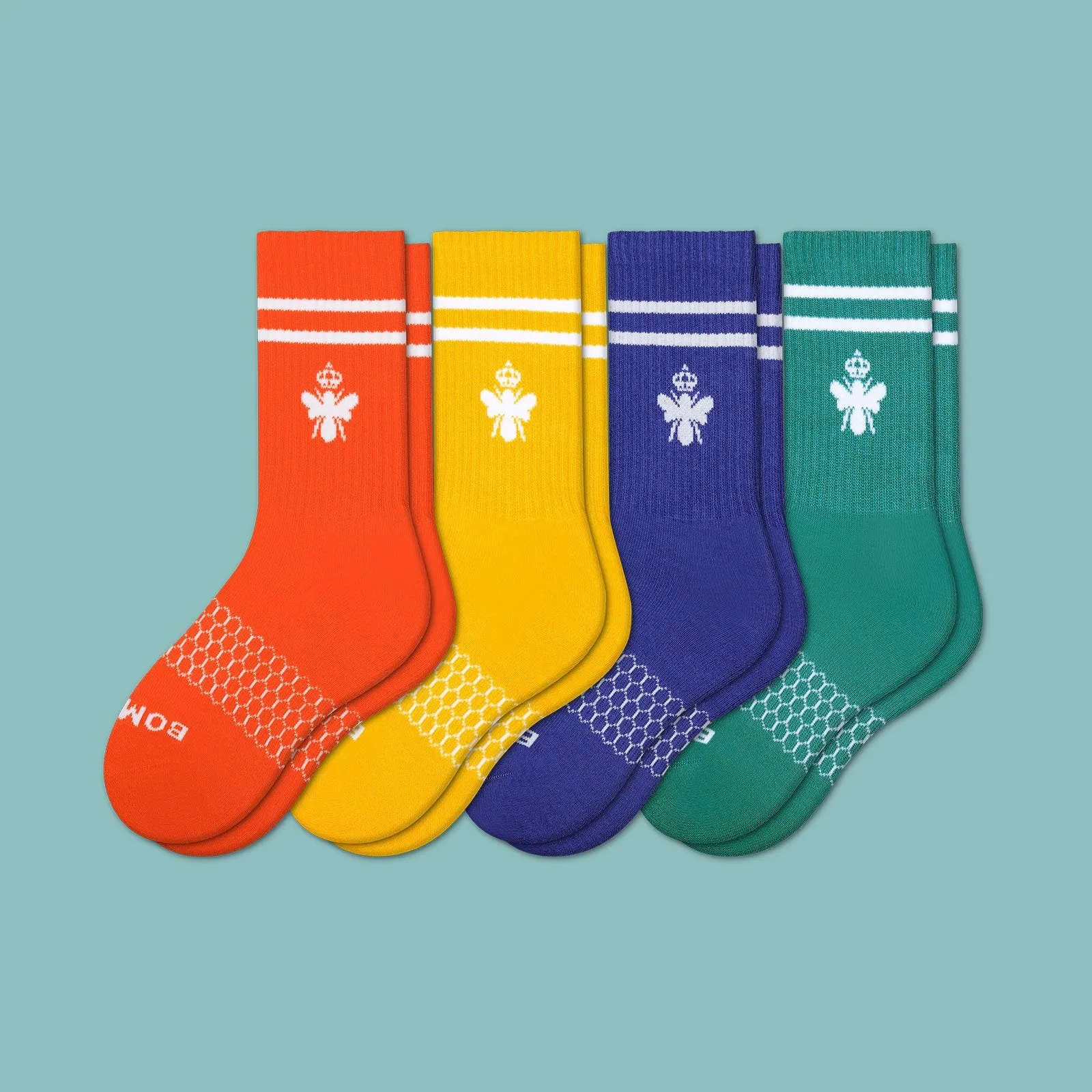 Youth Solid Calf Sock 4-Pack