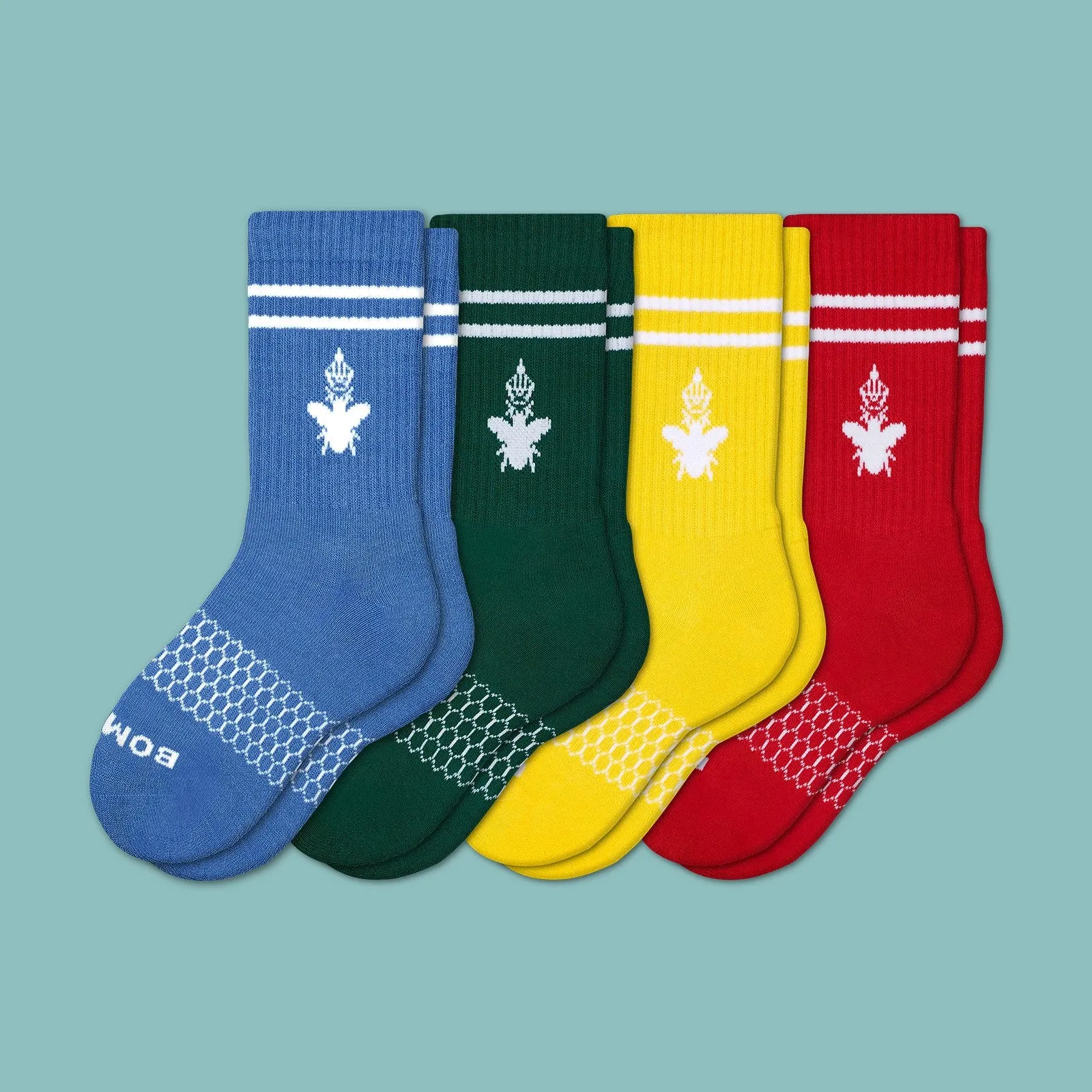 Youth Solid Calf Sock 4-Pack