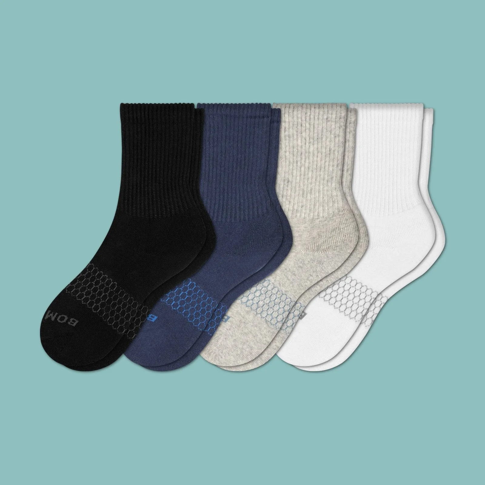 Youth Solid Calf Sock 4-Pack