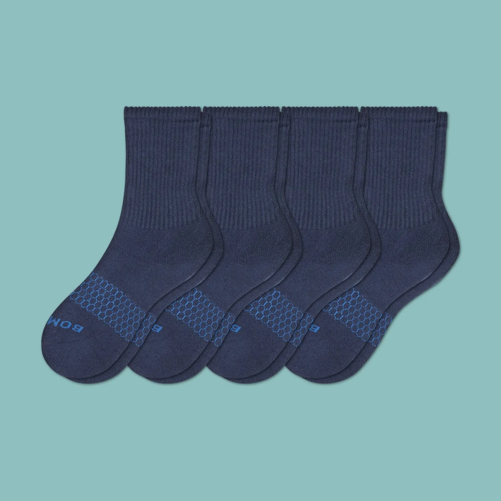 Youth Solid Calf Sock 4-Pack